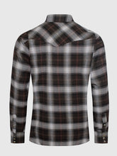 Load image into Gallery viewer, Rustic Rodeo Plaid Long Sleeve Snap Button Shirt (Brown)
